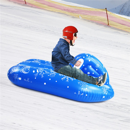 KeepFuns Cartoon inflatable ski ring Unicorn / reindeer / flamingo shape Adult and child snow slide toys Multi-color outdoor ski equipment