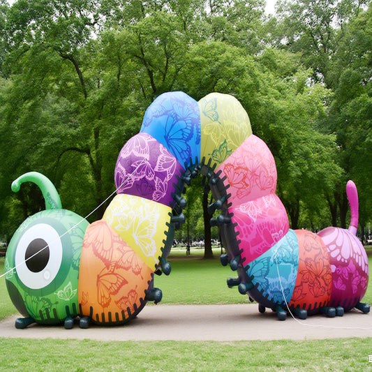KeepFuns Colorful caterpillar special shape advertising arch Outdoor theme exhibition arch Children's playground activity arch Customized cartoon pattern arch
