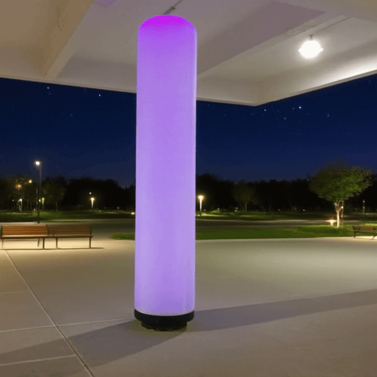 KeepFuns Colorful gradient inflatable lamppost outdoor venue atmosphere decorative lamp event layout LED luminous inflatable column
