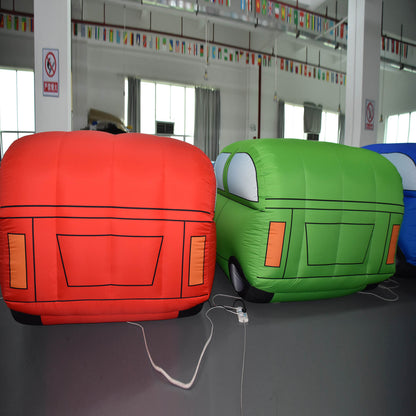 KeepFuns Colorful inflatable car model, children's playground decoration props, activity display inflatable model