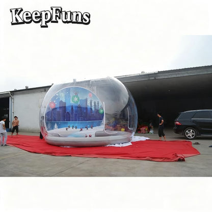 KeepFuns Transparent PVC Inflatable Snow Globe
