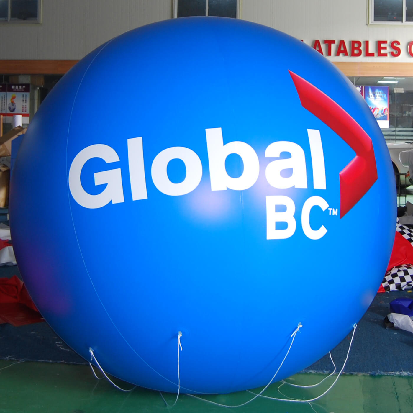 KeepFuns Custom blue inflatable advertising ball, brand promotion giant balloon, corporate event promotion exclusive inflatable model