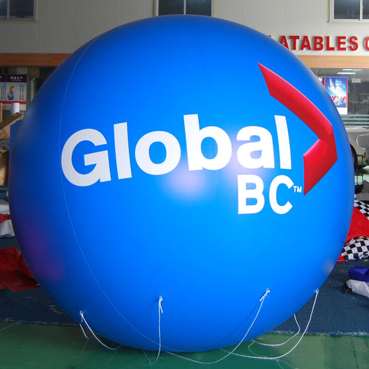 KeepFuns Custom blue inflatable advertising ball, brand promotion giant balloon, corporate event promotion exclusive inflatable model