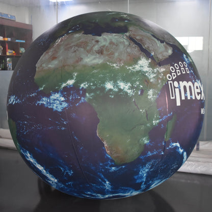 KeepFuns Customizable Earth-shaped inflatable advertising ball, giant inflatable model for brand promotion, planet balloon for corporate event promotion
