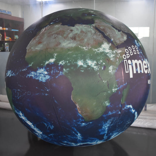 KeepFuns Customizable Earth-shaped inflatable advertising ball, giant inflatable model for brand promotion, planet balloon for corporate event promotion