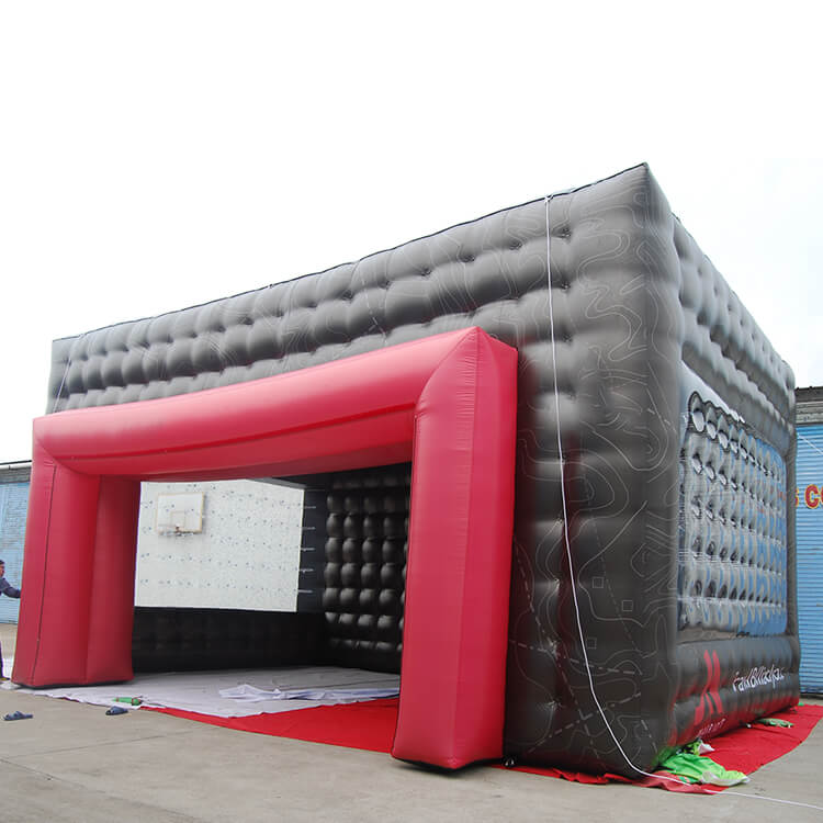 KeepFuns Customized black and red inflatable tent, outdoor brand event promotion tent, large advertising exhibition inflatable tent