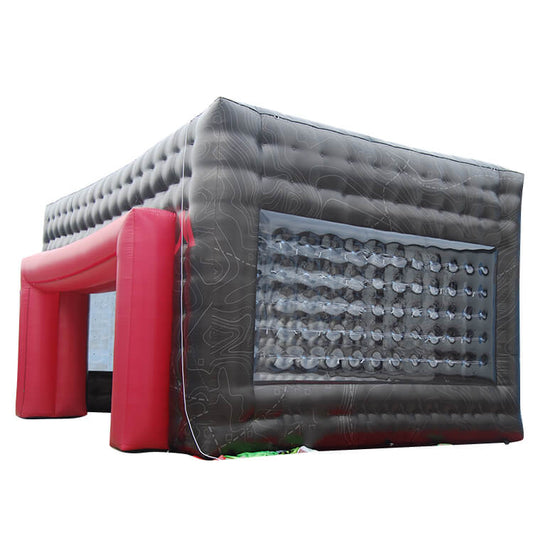 KeepFuns Customized black and red inflatable tent, outdoor brand event promotion tent, large advertising exhibition inflatable tent