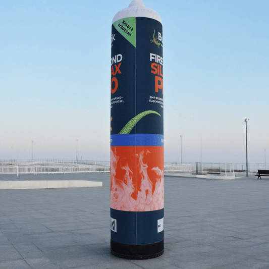 KeepFuns Customized hose-shaped inflatable advertising column, brand promotion simulation inflatable model, outdoor building materials exhibition display props