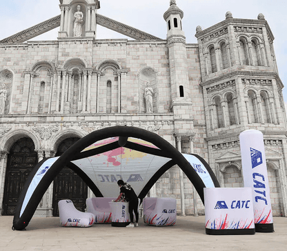 KeepFuns Customized pattern inflatable tent, outdoor brand event promotion tent, creative painting exhibition, party gathering, commercial promotion inflatable tent