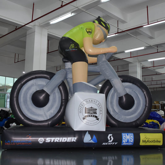 KeepFuns Cycling character inflatable model, bicycle event promotion inflatable model, sports brand promotion props