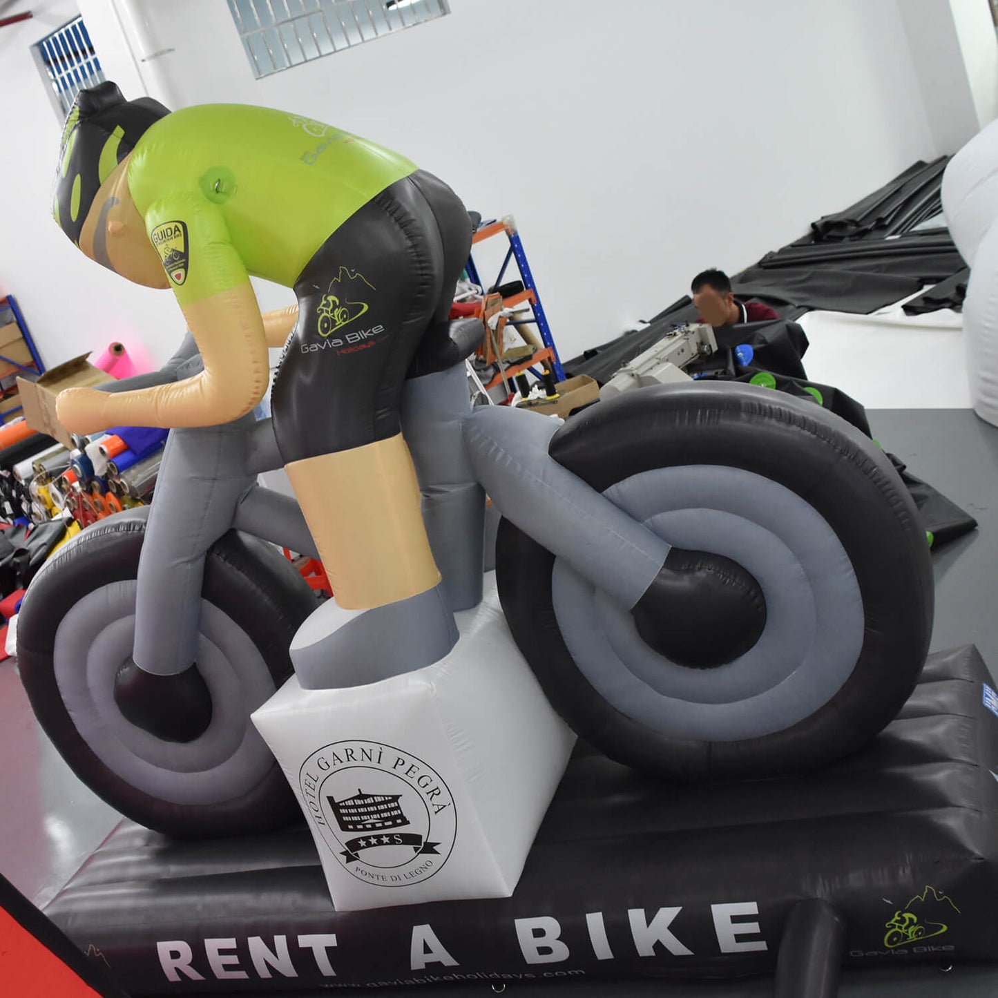 KeepFuns Cycling character inflatable model, bicycle event promotion inflatable model, sports brand promotion props