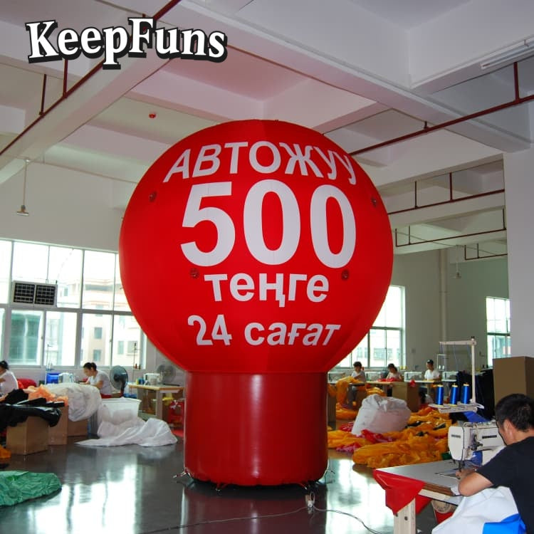KeepFuns Customizable PVC Advertising Inflatable Balloon - Waterproof, Printable for Events & Promotions