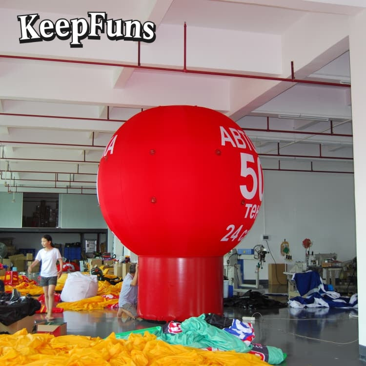 KeepFuns Customizable PVC Advertising Inflatable Balloon - Waterproof, Printable for Events & Promotions