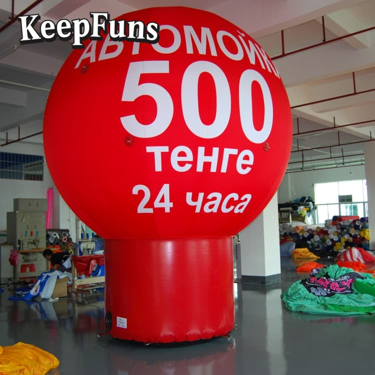 KeepFuns Customizable PVC Advertising Inflatable Balloon - Waterproof, Printable for Events & Promotions