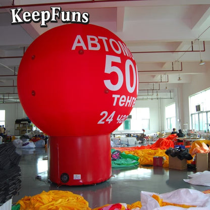 KeepFuns Customizable PVC Advertising Inflatable Balloon - Waterproof, Printable for Events & Promotions