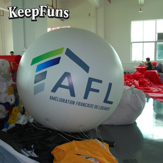 KeepFuns PVC inflatable balloons, customizable in size and Logo, made of waterproof and durable materials, suitable for mall decoration, party decoration, theme events, and advertising