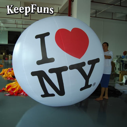 KeepFuns PVC inflatable balloons, with customizable sizes and logos. The material is waterproof and durable, suitable for shopping mall decorations, party decorations, theme events, and advertising.