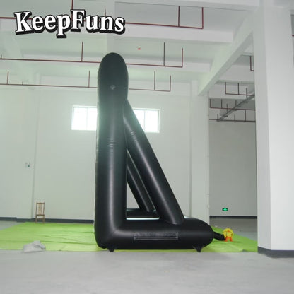 KeepFuns inflatable movie screen/projection screen, with support legs, easy to install, customizable in size, can be used for indoor and outdoor screenings, suitable for parties, advertising, etc.
