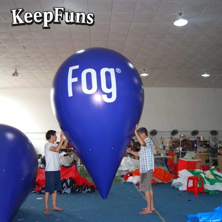 KeepFuns Water Drop Advertising Inflatable - PVC Waterproof, Customizable Logo & Size for Promotional Events