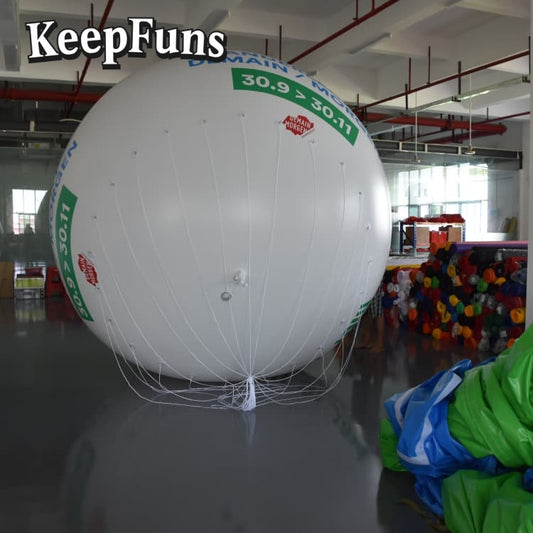 KeepFuns PVC inflatable balloons, with customizable sizes and logos. The material is waterproof and durable, suitable for shopping mall decorations, party decorations, theme events, and advertising.