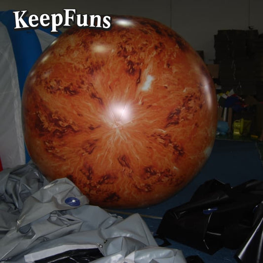 KeepFuns PVC Inflatable Planet Balloons, customizable in size and Logo, made of waterproof and durable material, suitable for mall decorations, party decorations, theme events, and advertising campaigns