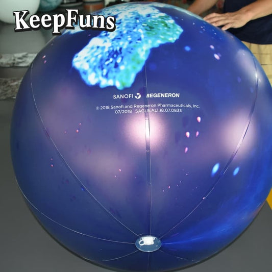 KeepFuns PVC Inflatable Planet Balloons, customizable in size and Logo, made of waterproof and durable materials, suitable for shopping mall decorations, party decorations, theme events, and advertising promotions