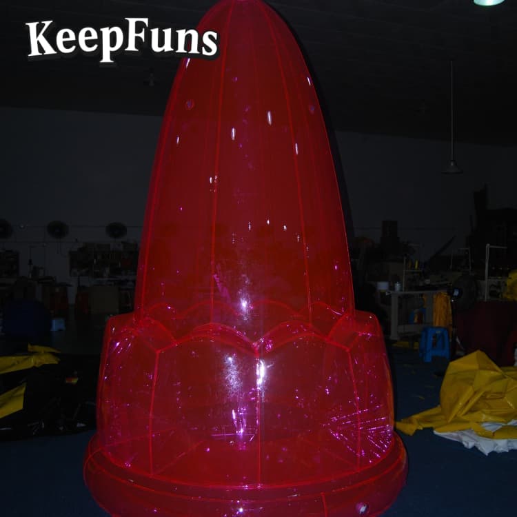 KeepFuns PVC Pink Waterproof Model - Custom Logo for Brand Marketing, Mall Events & Party Decor