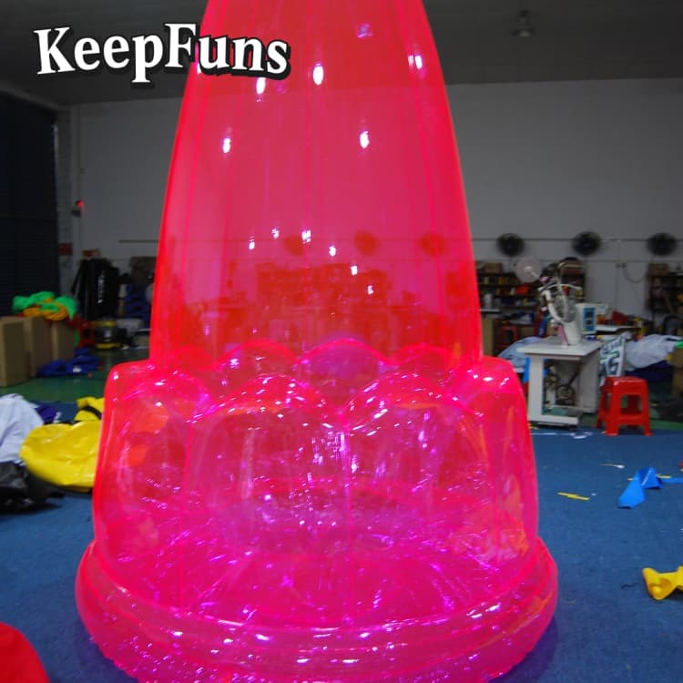 KeepFuns PVC Pink Waterproof Model - Custom Logo for Brand Marketing, Mall Events & Party Decor