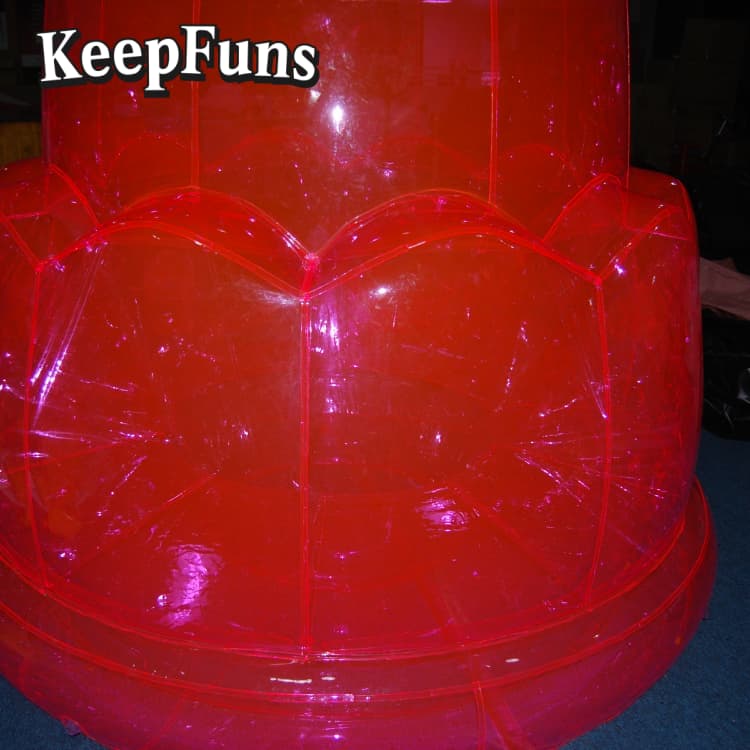 KeepFuns PVC Pink Waterproof Model - Custom Logo for Brand Marketing, Mall Events & Party Decor