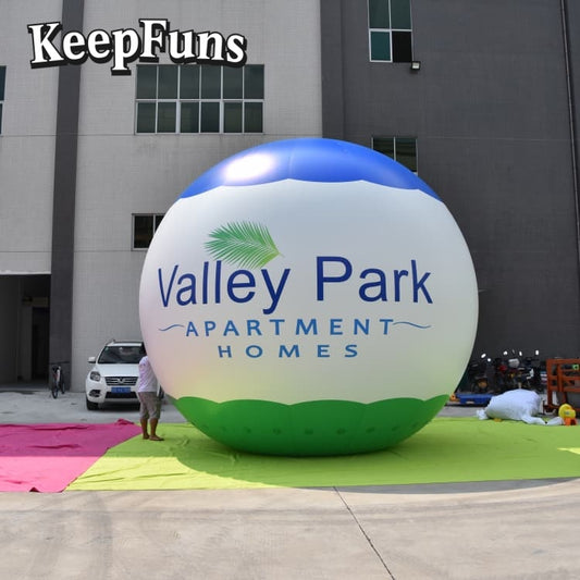KeepFuns PVC inflatable balloons, customizable in size and Logo, made of waterproof and durable materials, suitable for mall decorations, party decorations, theme events, and advertising campaigns