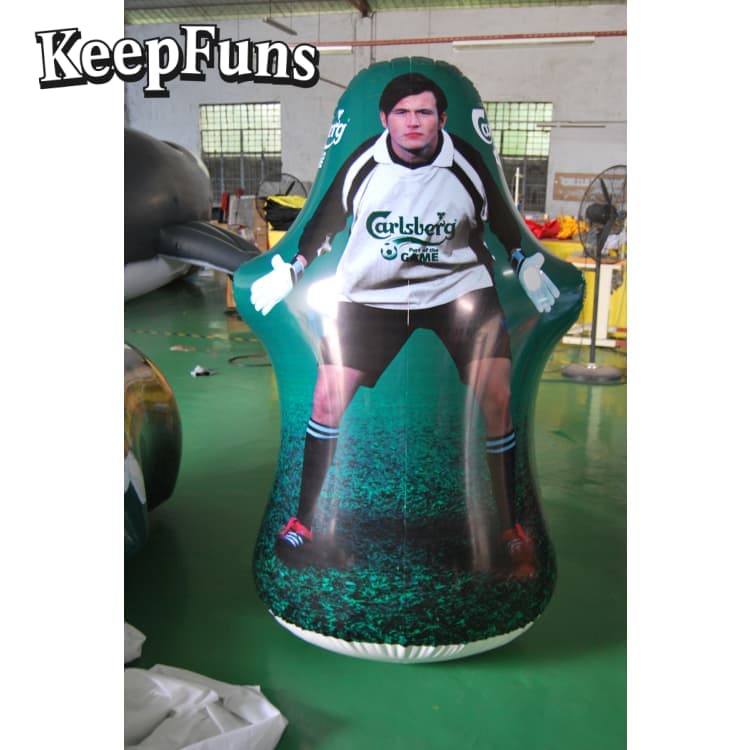 KeepFuns PVC Waterproof Football Goalkeeper Model - Durable Brand Marketing & Event Promotion Prop (CE Certified)
