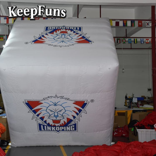 KeepFuns PVC Waterproof Cube Inflatable Ball - Custom Logo Print for Brand Marketing & Mall Events