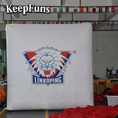 KeepFuns PVC Waterproof Cube Inflatable Ball - Custom Logo Print for Brand Marketing & Mall Events