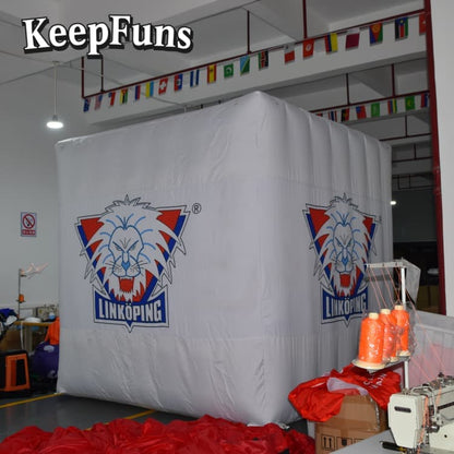KeepFuns PVC Waterproof Cube Inflatable Ball - Custom Logo Print for Brand Marketing & Mall Events
