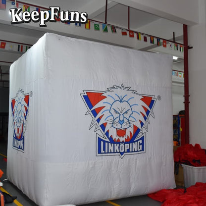 KeepFuns PVC Waterproof Cube Inflatable Ball - Custom Logo Print for Brand Marketing & Mall Events