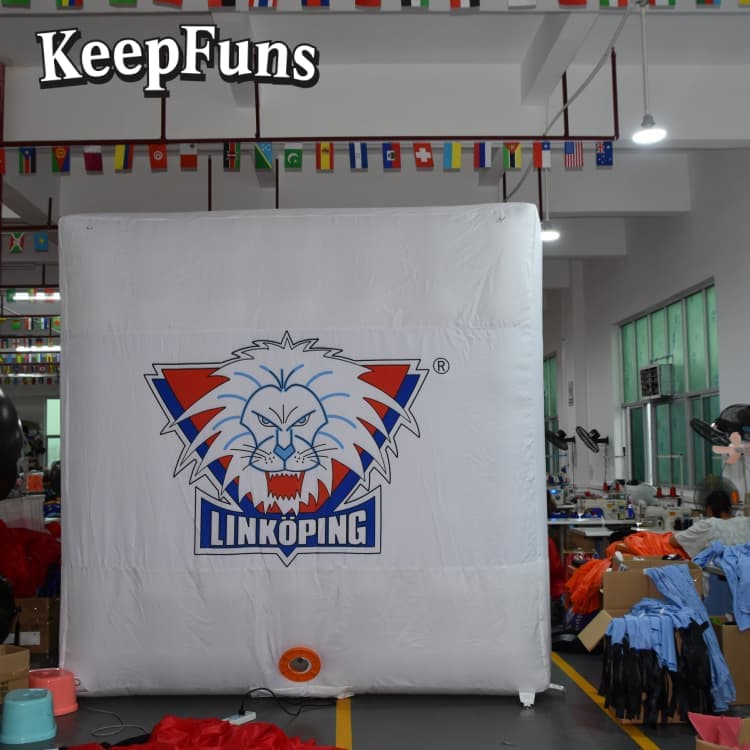 KeepFuns PVC Waterproof Cube Inflatable Ball - Custom Logo Print for Brand Marketing & Mall Events