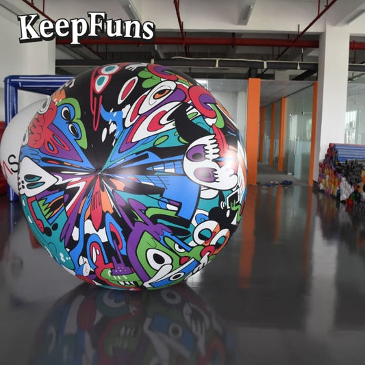 KeepFuns PVC inflatable balloons, customizable in size and Logo, made of waterproof and durable materials, suitable for shopping mall decorations, party decorations, theme activities, and advertising campaigns