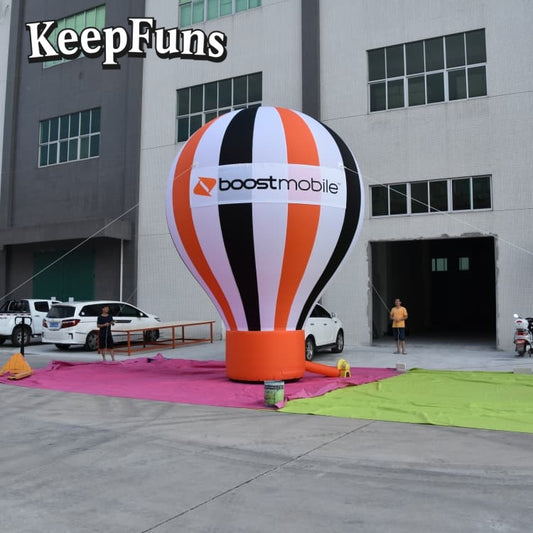 KeepFuns Inflatable Advertising Floor Balloons: Customizable (color, size, print), easy to inflate, durable, ideal for ads, supermarket promotions, outdoor events.