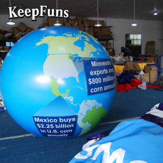 KeepFuns PVC inflatable balloons, customizable in size and Logo, made of waterproof and durable materials, suitable for shopping mall decorations, party decorations, theme events, and advertising promotions