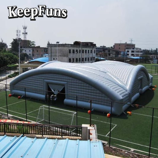 KeepFuns White Giant Inflatable Tent with rapid inflation, tear resistance, waterproof and windproof features, suitable for wedding parties, large gatherings, corporate events, exhibition promotions, etc.