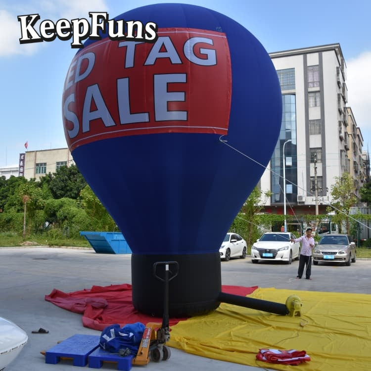 KeepFuns Waterproof PVC Inflatable Advertising Balloon - Custom Size & Logo for Marketing/Events
