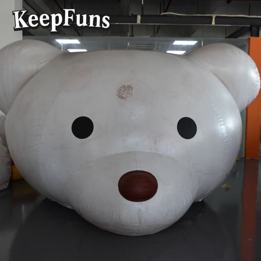 KeepFuns PVC Inflatable Polar Bear Billboard - Customizable, Logo-Friendly for Event Promotion & Merchandise Display