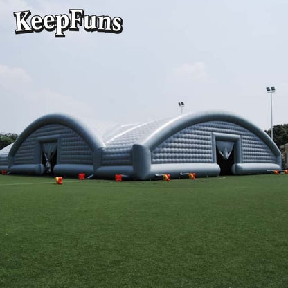 KeepFuns White Giant Inflatable Tent with rapid inflation, tear resistance, waterproof and windproof features, suitable for wedding parties, large gatherings, corporate events, exhibition promotions, etc.