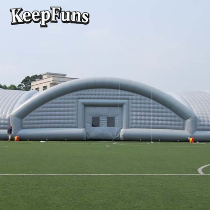 KeepFuns White Giant Inflatable Tent with rapid inflation, tear resistance, waterproof and windproof features, suitable for wedding parties, large gatherings, corporate events, exhibition promotions, etc.