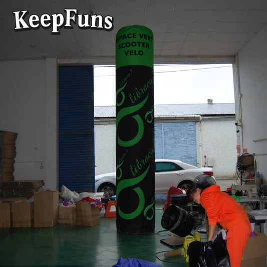 KeepFuns inflatable light tubes feature rapid inflation. They can be customized in size, color, and printed content, and are lightweight. They are suitable for store or product promotion, event marketing, etc.