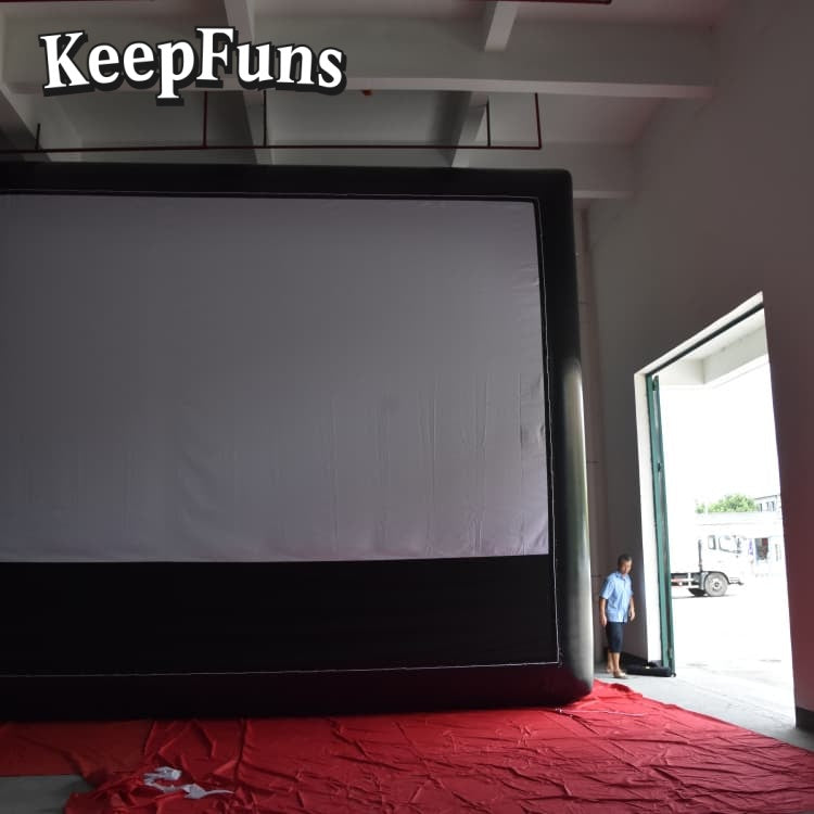 KeepFuns Inflatable Movie Screen/Projection Screen, customizable in size, suitable for both outdoor and indoor use, and applicable to home use, parties, advertising, etc.