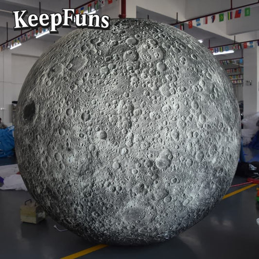 KeepFuns PVC Inflatable Planet Balloons, customizable in size and Logo, made of waterproof and durable material, suitable for shopping mall decorations, party decorations, theme events, and advertising promotions.