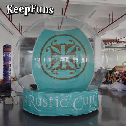KeepFuns Transparent PVC Inflatable Snow Globe