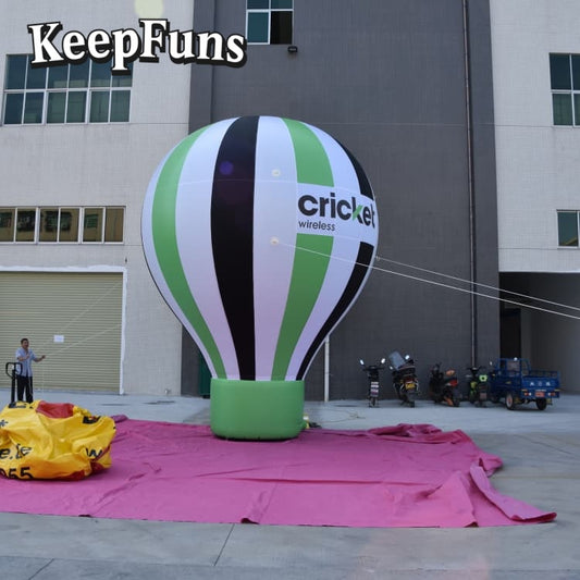 KeepFuns Heavy-Duty PVC Inflatable Promotion Ball - Customizable Size, Printable Design for Brand Marketing