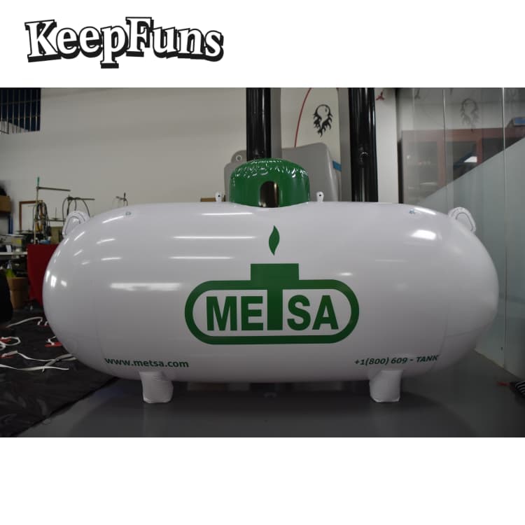 KeepFuns Heavy-Duty Waterproof PVC Cylinder Model | Custom Logo Available - Ideal for Brand Promotion & Event Displays